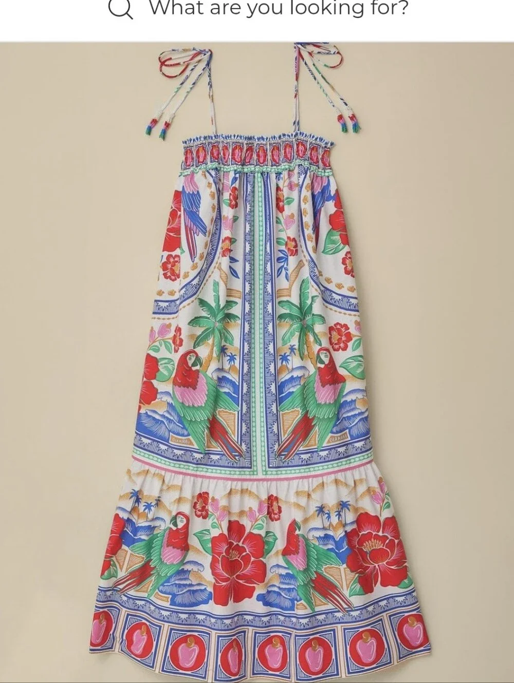 Farm Rio Flowers Beach Midi Dress - Picture 1 of 9